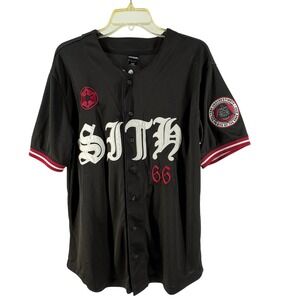Star Wars Our Universe Lord Vader 66 Sith Mens Medium Baseball Jersey Black Mesh
